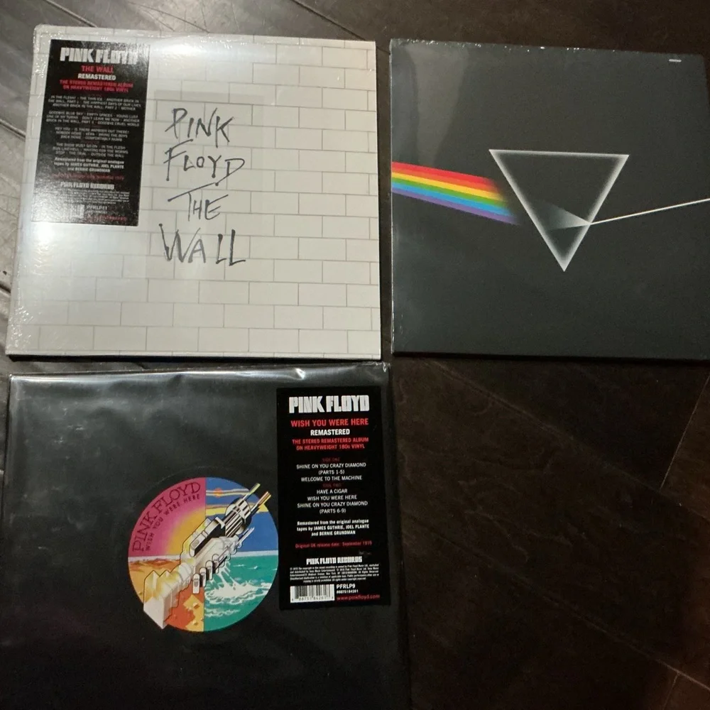 Pink Floyd Vinyl Record Lot (3) Black & White Albums | Classic Rock - Picture 3 of 5